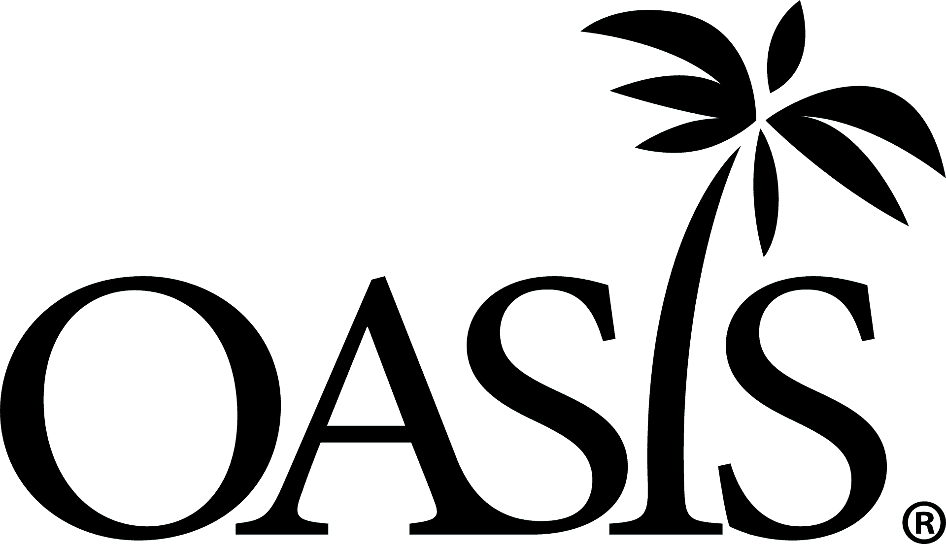 Oasis Logowith Palm Tree PNG