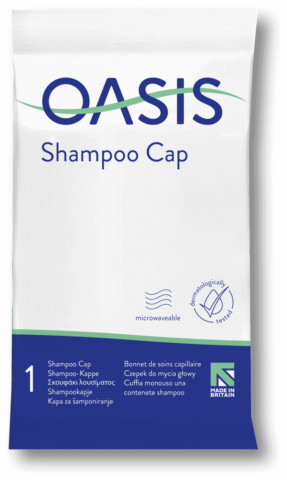 Oasis Shampoo Cap Product Packaging PNG