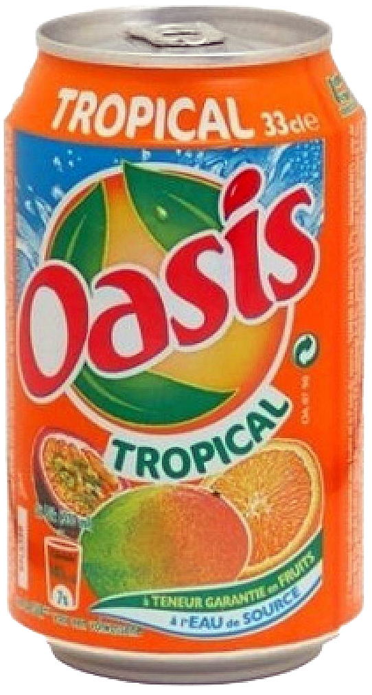 Oasis Tropical Drink Can PNG