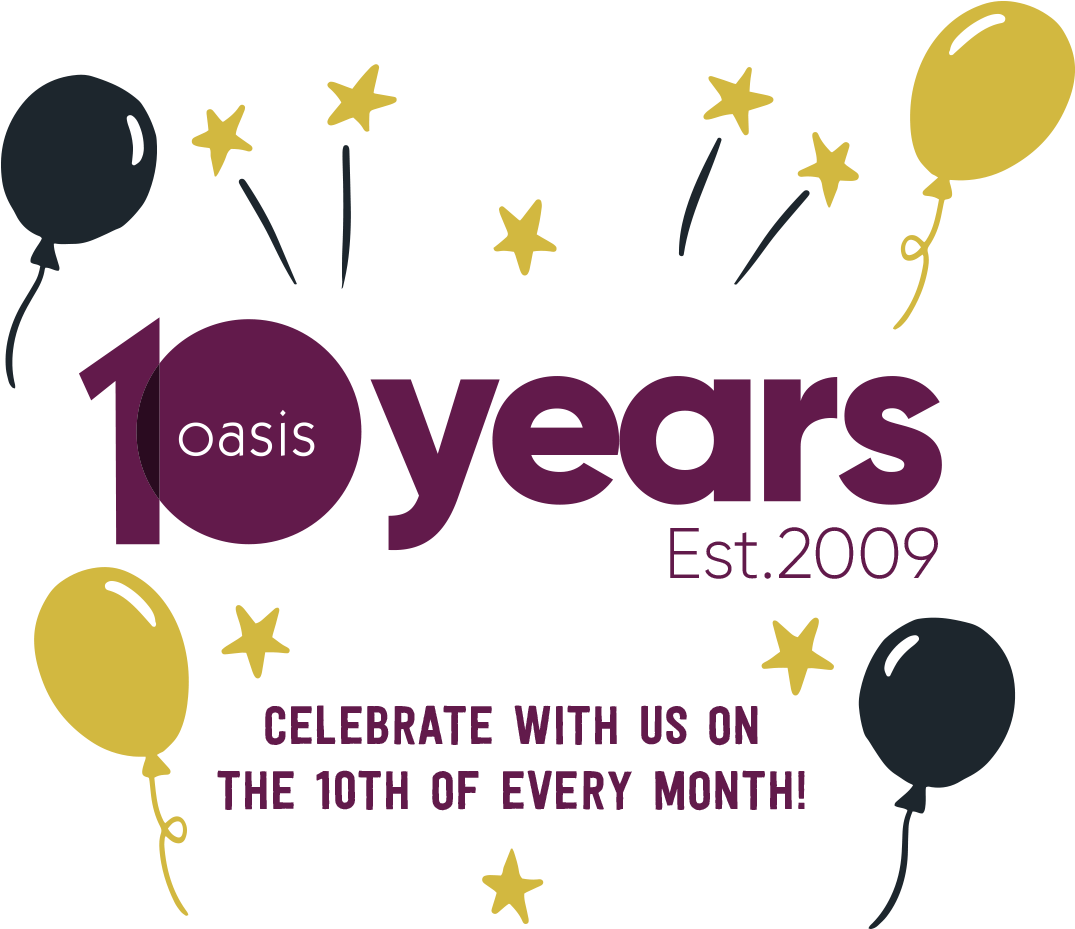 Oasis10 Year Anniversary Celebration PNG