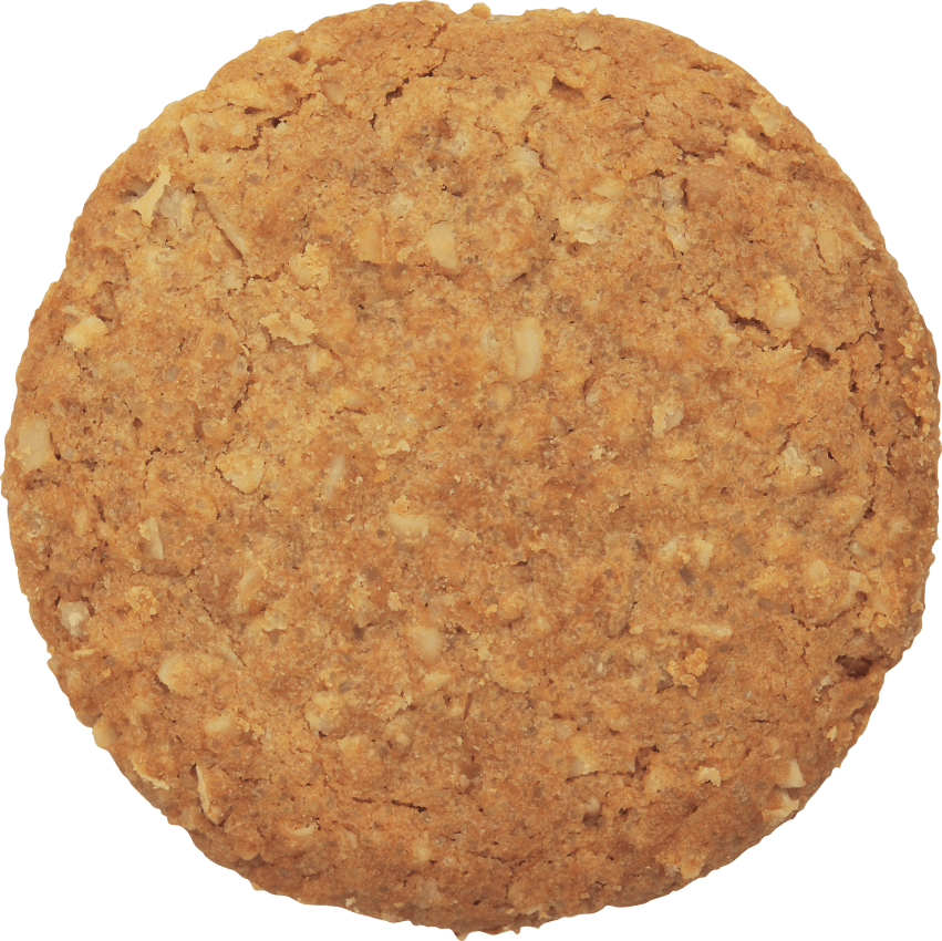 Oatmeal Crunchy Biscuit Top View.png PNG