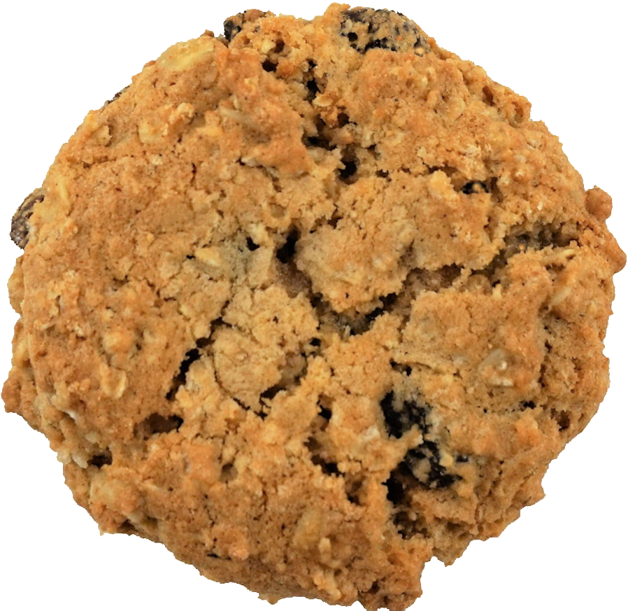 Oatmeal Raisin Cookie Top View.png PNG