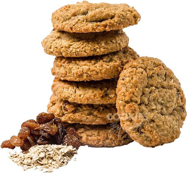 Oatmeal Raisin Cookies Stack PNG