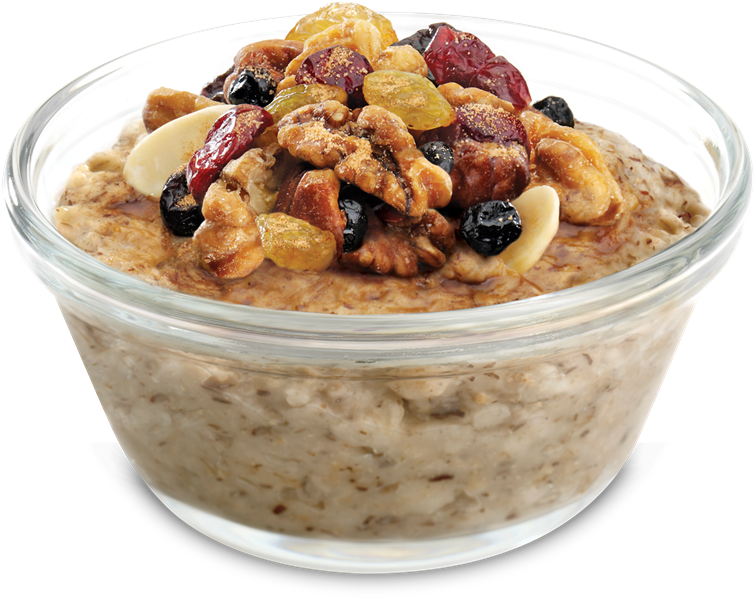 Oatmealwith Fruitsand Nuts PNG