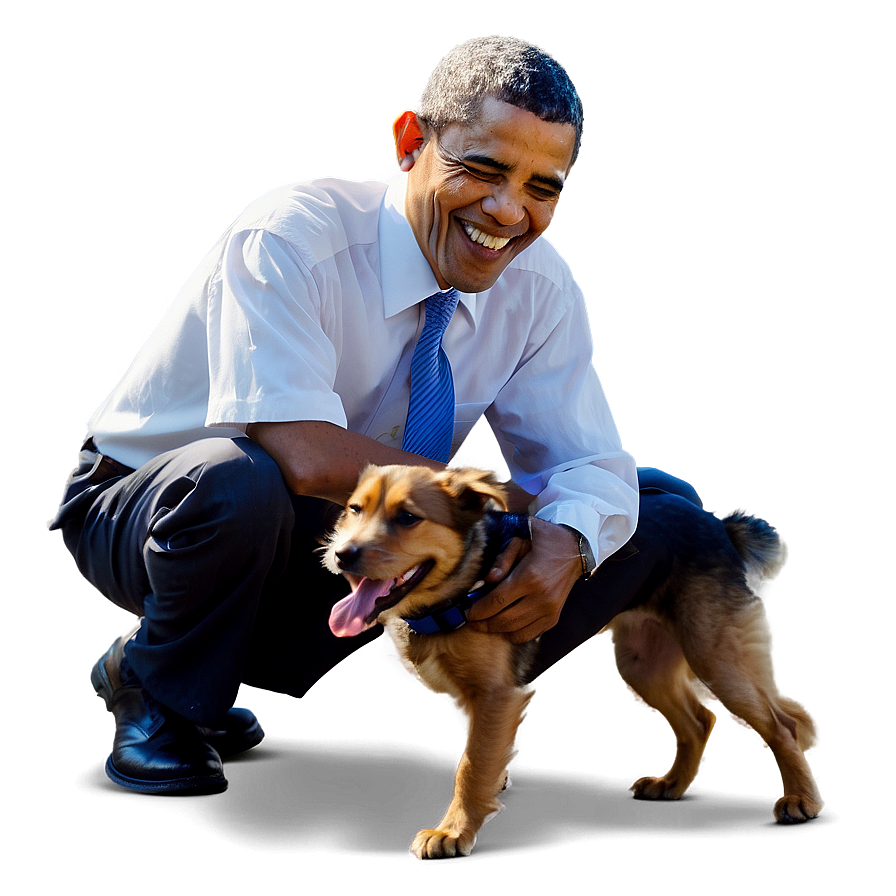 Download Obama And Dog Png 6 | Wallpapers.com