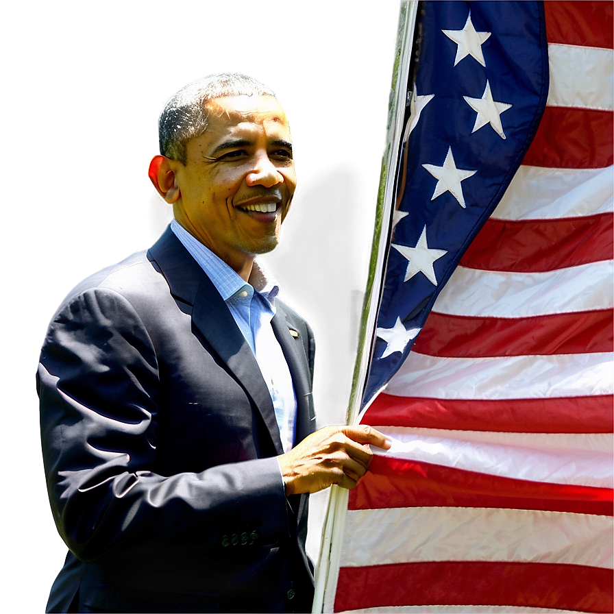 Download Obama And Flag Png 90 | Wallpapers.com