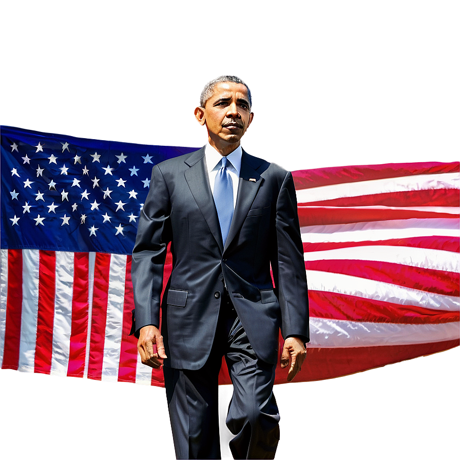 Download Obama And Flag Png Apa77 | Wallpapers.com