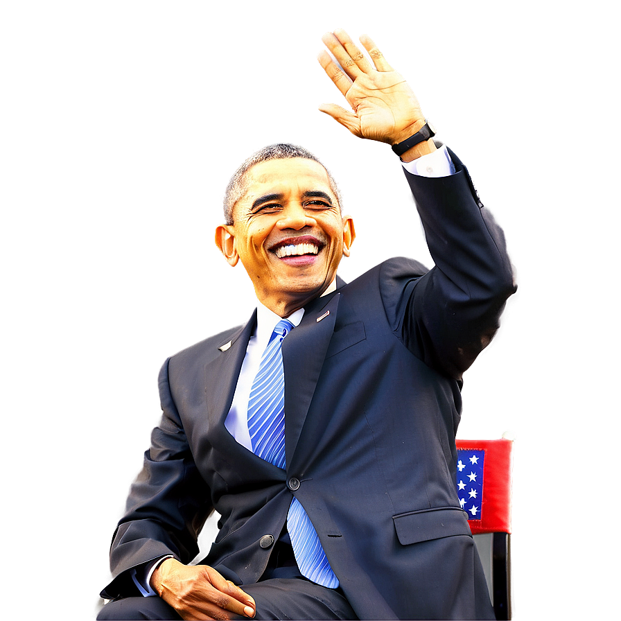 Download Obama Farewell Wave Png 05242024 | Wallpapers.com