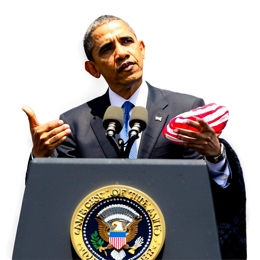 Download Obama Giving Speech Png Far94 | Wallpapers.com