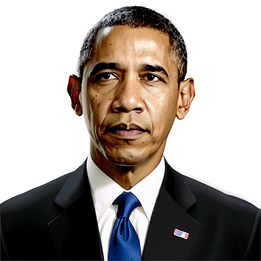 Download Obama Portrait Png 05242024 | Wallpapers.com