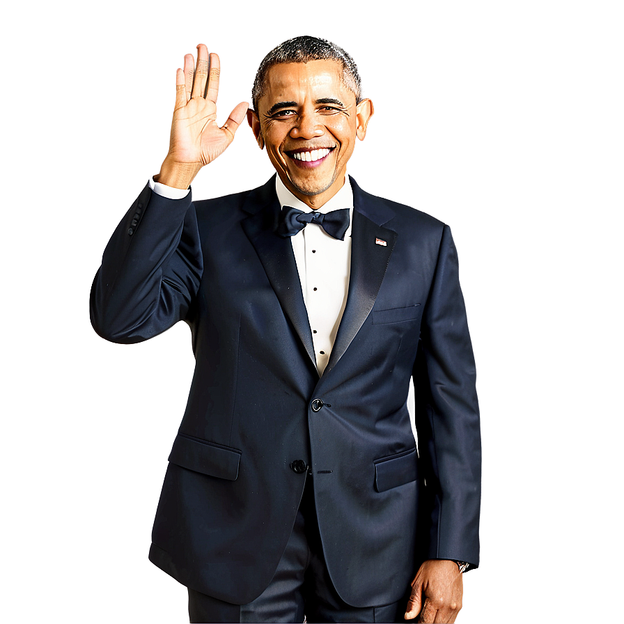 Download Obama Wave Png Agm | Wallpapers.com