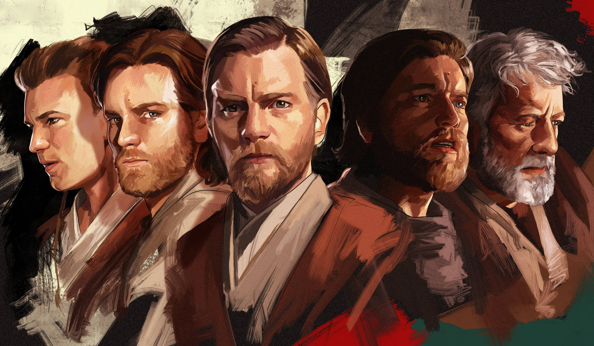 Obi Wan Kenobi Age Progression Wallpaper