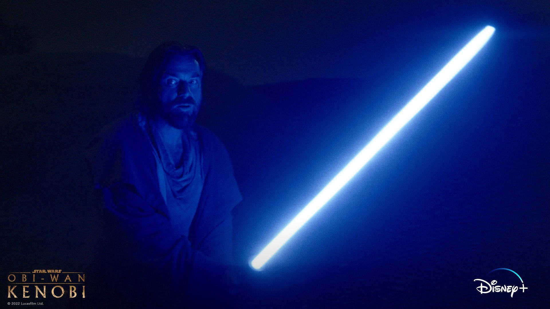 Obi Wan Kenobi Glowing Lightsaber