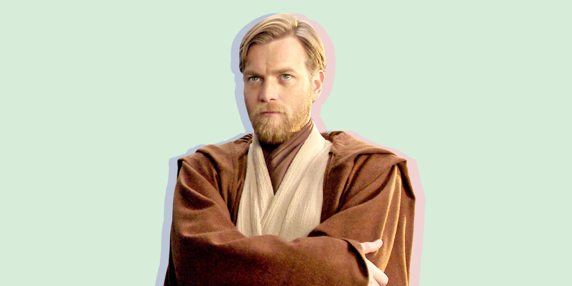 Obi Wan Kenobi Light Green Background Wallpaper