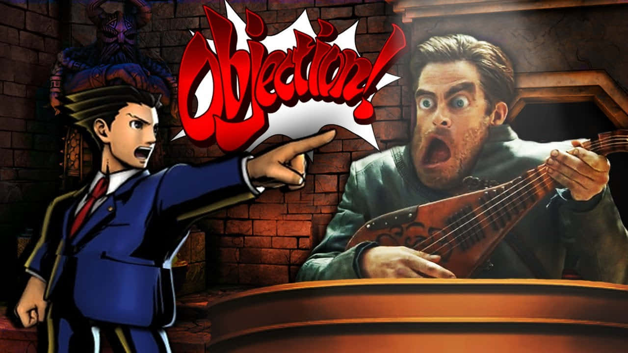 Objection Moment Ace Attorney Wallpaper
