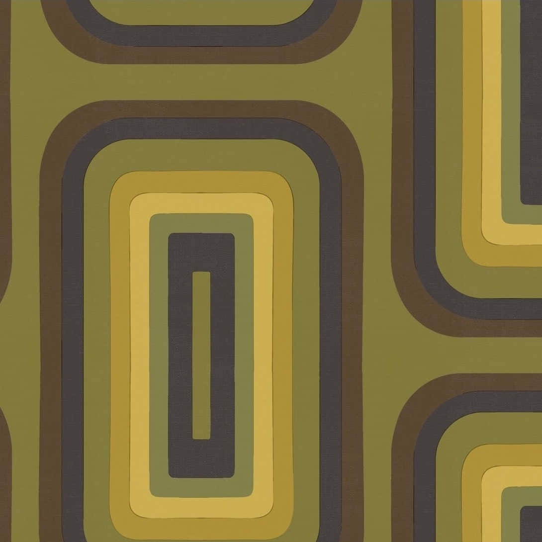 Oblong Gold Patterns [wallpaper] Wallpaper