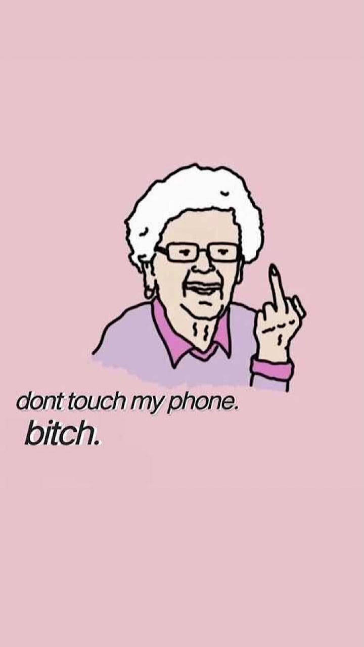 Obscene Granny Funny Get Off My Phone