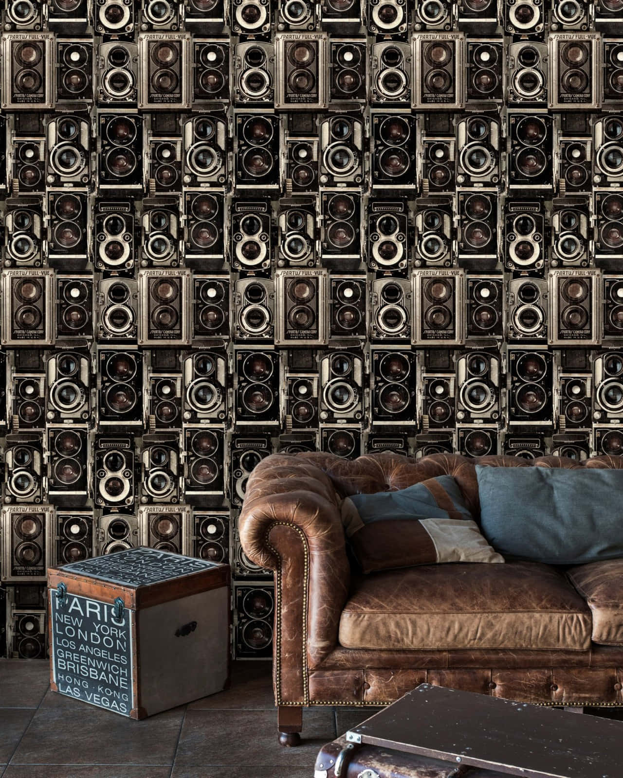 Obscure Room Full Of Speakers Wallpaper