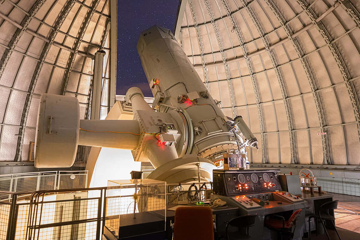 Betoverende Nachtelijke Hemel Observatorium Achtergrond