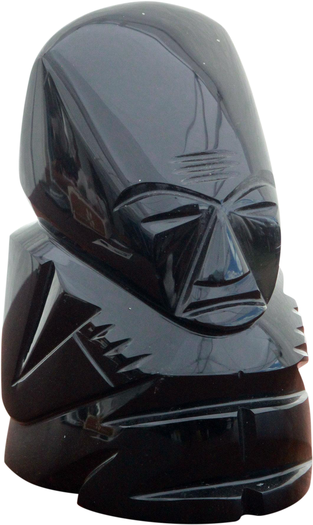 Obsidian Aztec Warrior Sculpture PNG