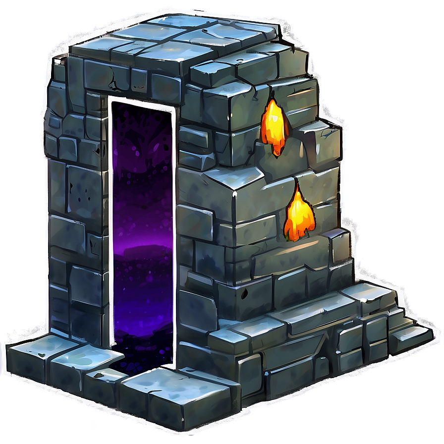 Obsidian Nether Portal Png Bnk PNG