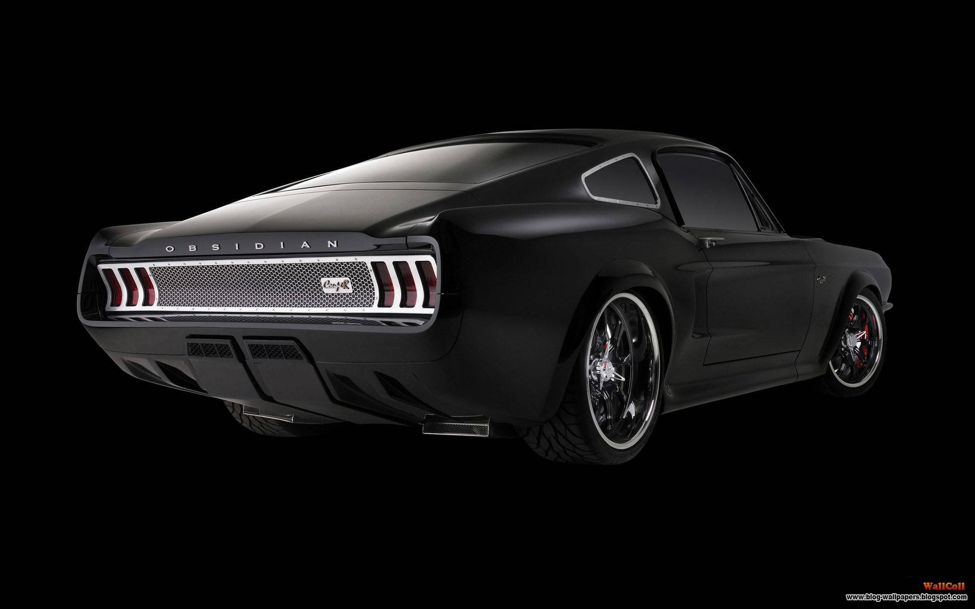 Obsidian SG-One Mustang HD Tapete: En simpel, men cool tapete med et minimalistisk Mustang-tema. Wallpaper