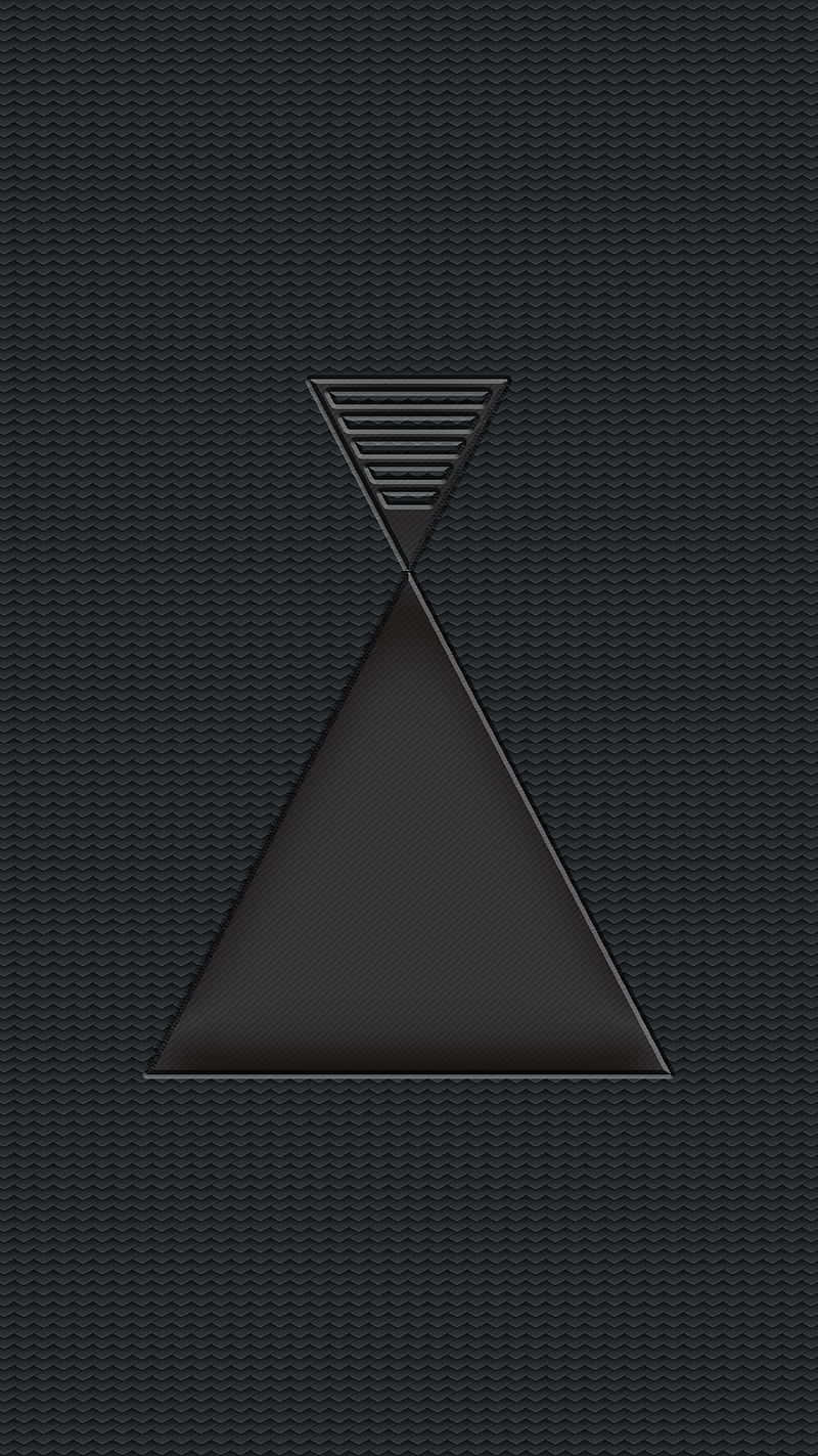 Obtuse Triangles In Black Wallpaper