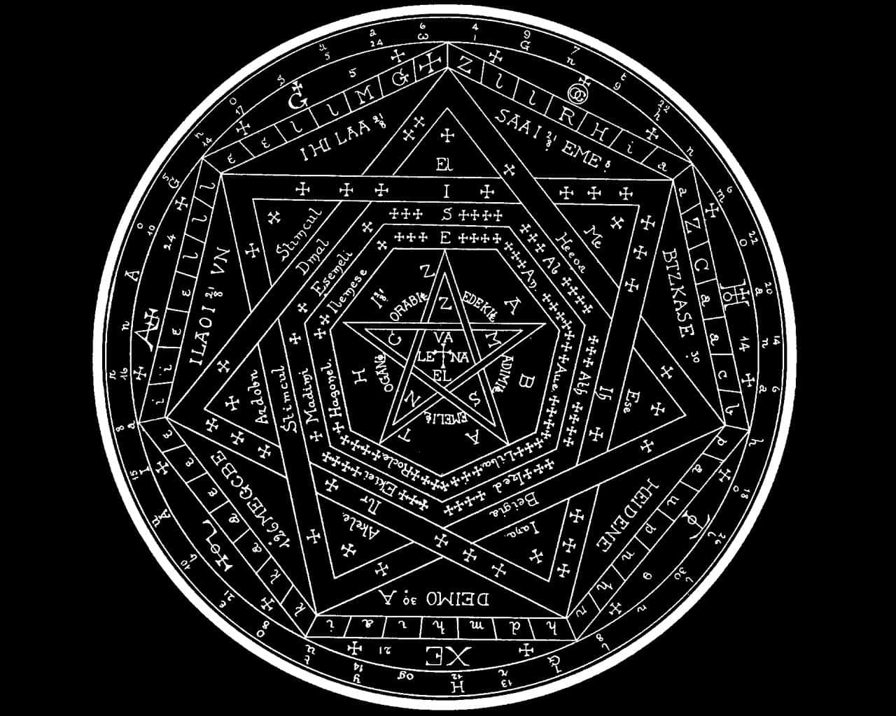 Mystic Occult Symbolism Wallpaper