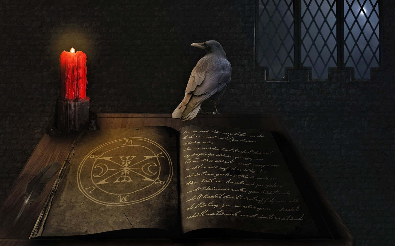 Mystical Occult Symbols and Artifacts Wallpaper