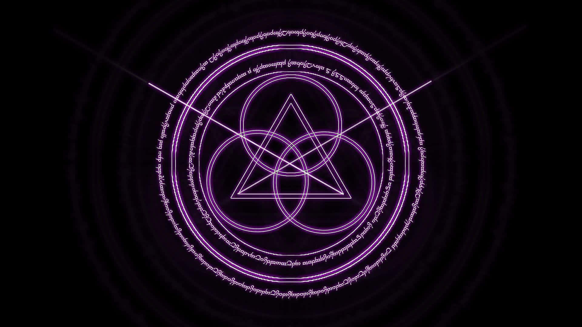 Mysterious Occult Symbolism on a Dark Wallpaper Wallpaper