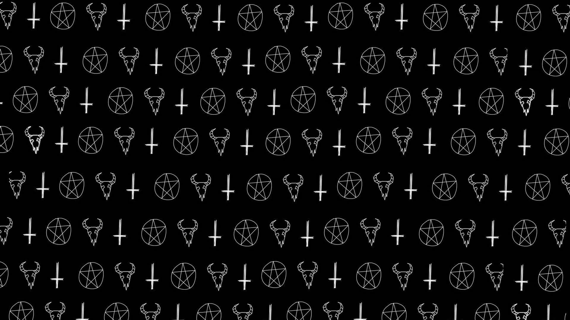 Occult Symbols Pattern Wallpaper