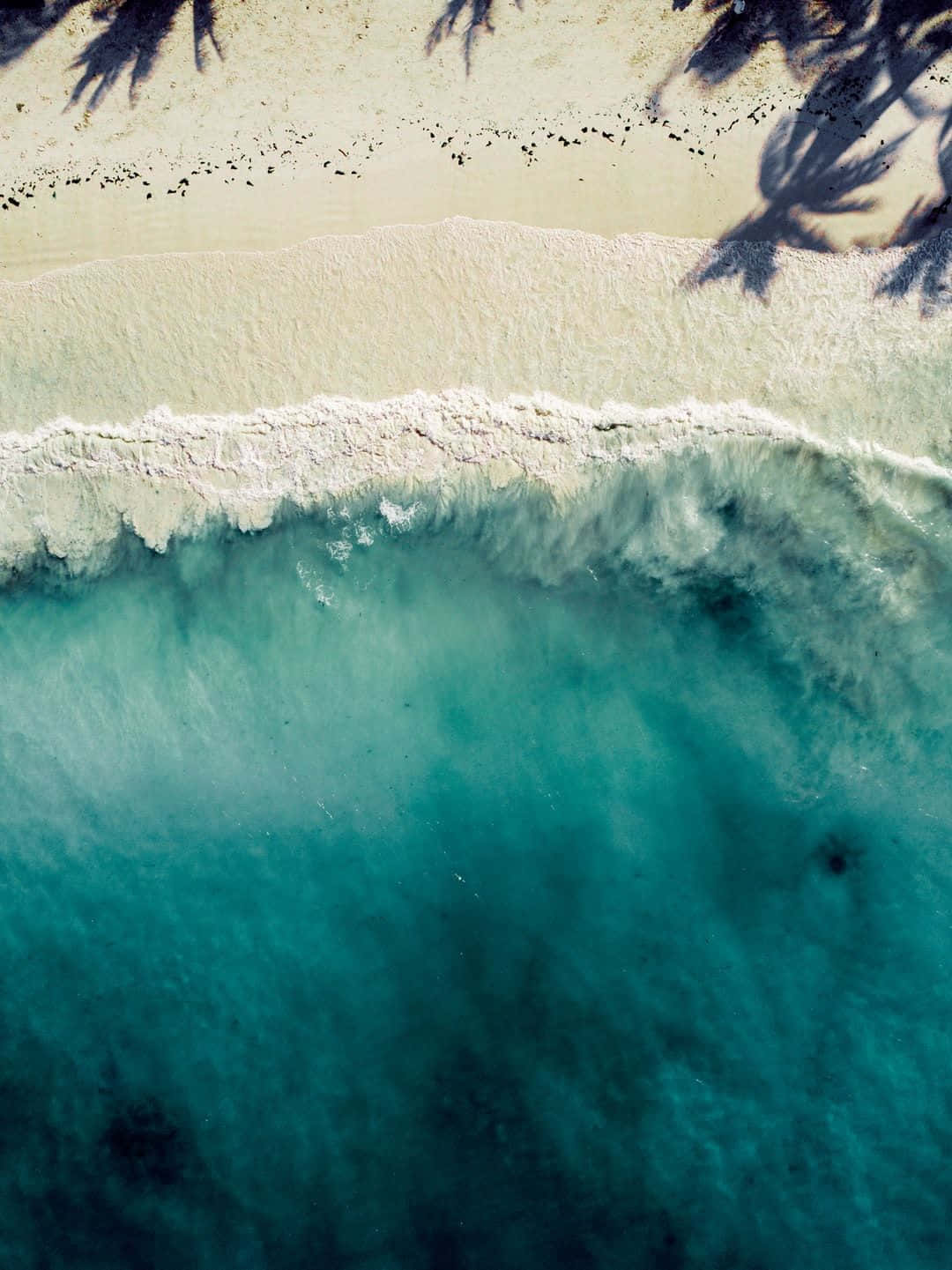 Enjoy the breathtaking view of the ocean from the comfort of your phone Wallpaper