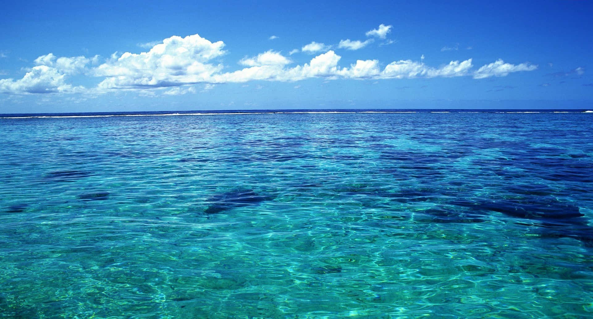 Clear Blue Ocean Background