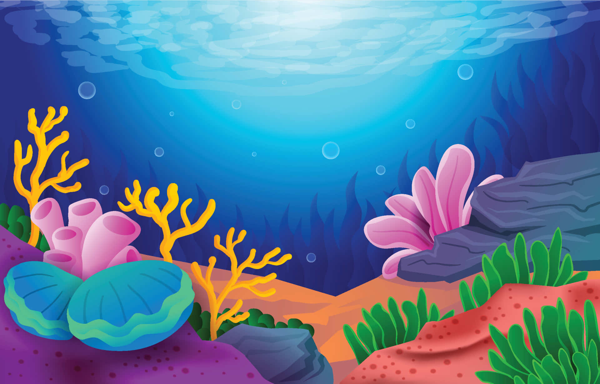 Ocean Digital Artwork Background