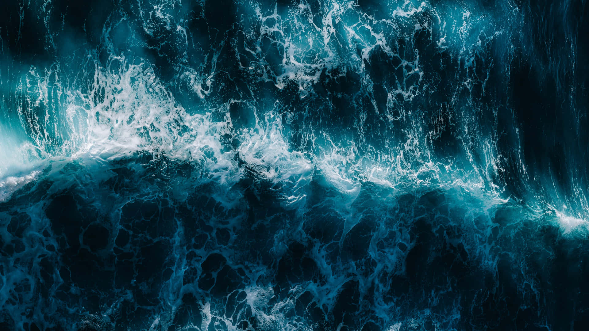 Blue Ocean Waves Background