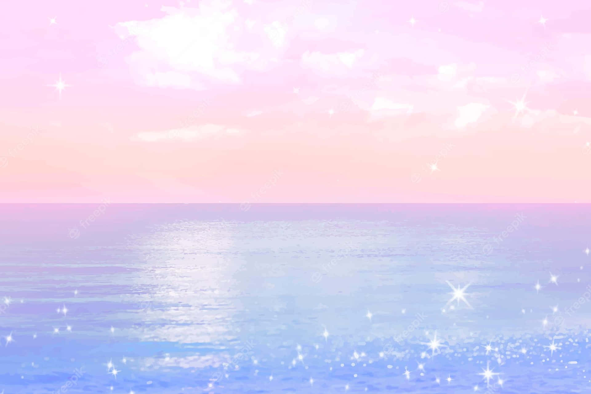 Aesthetic Ocean Pastel Background