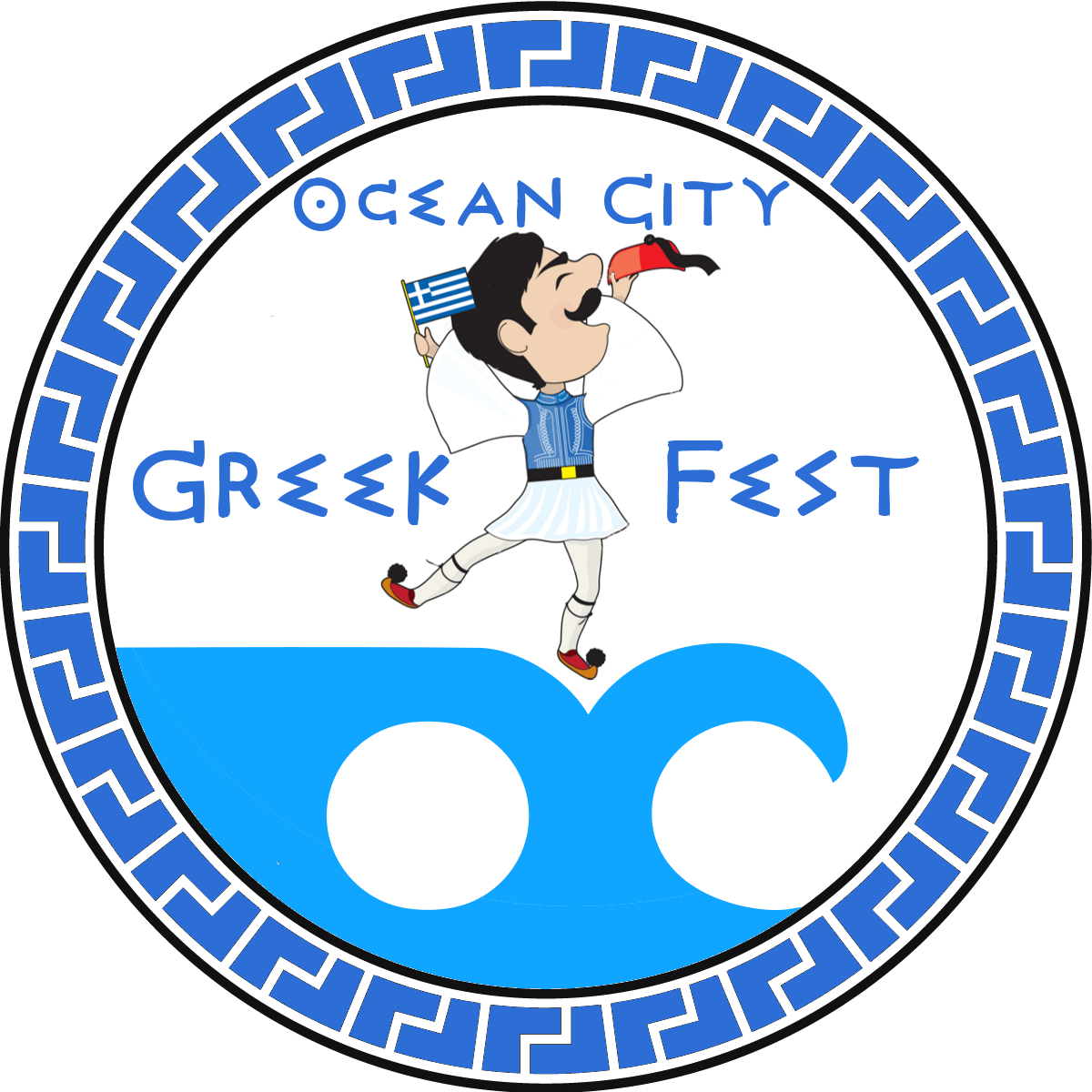 Ocean City Greek Fest Logo PNG