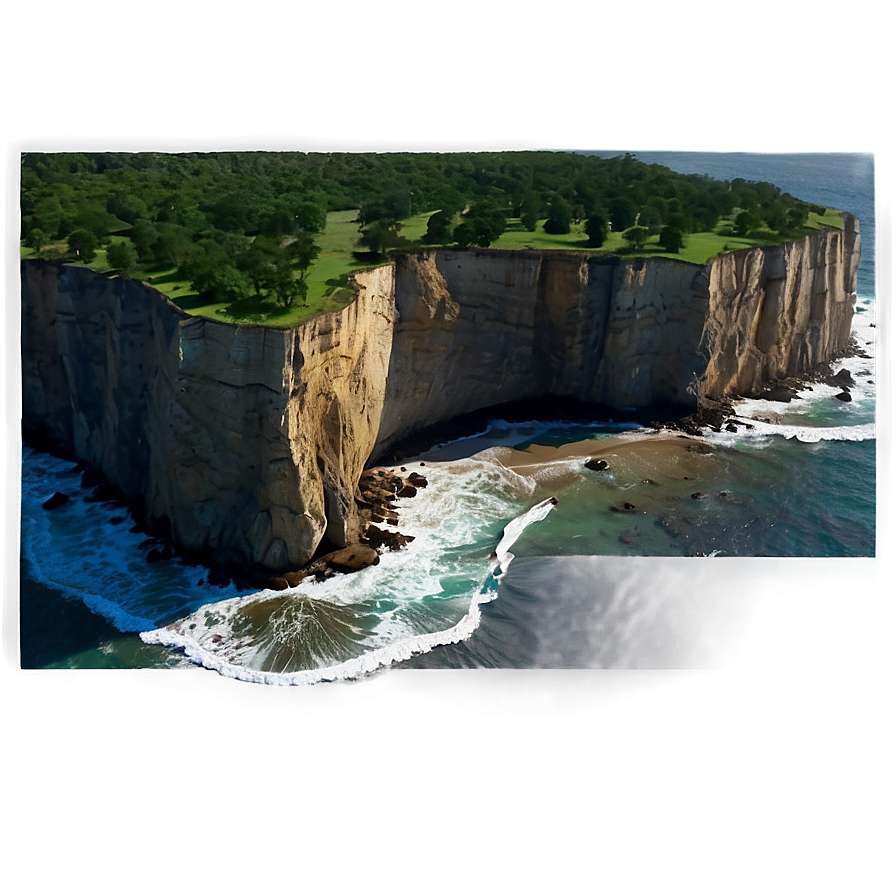 Ocean Cliffside View Png Ijo PNG