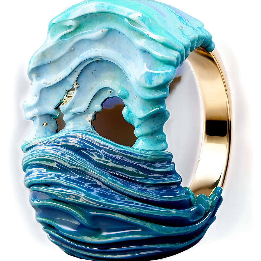 Ocean Inspired Wave Rings Png 06122024 PNG