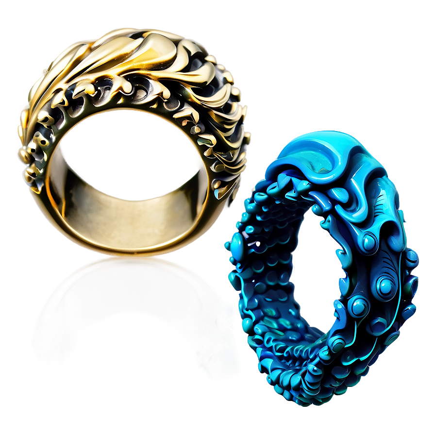 Ocean Inspired Wave Rings Png Xvn10 PNG