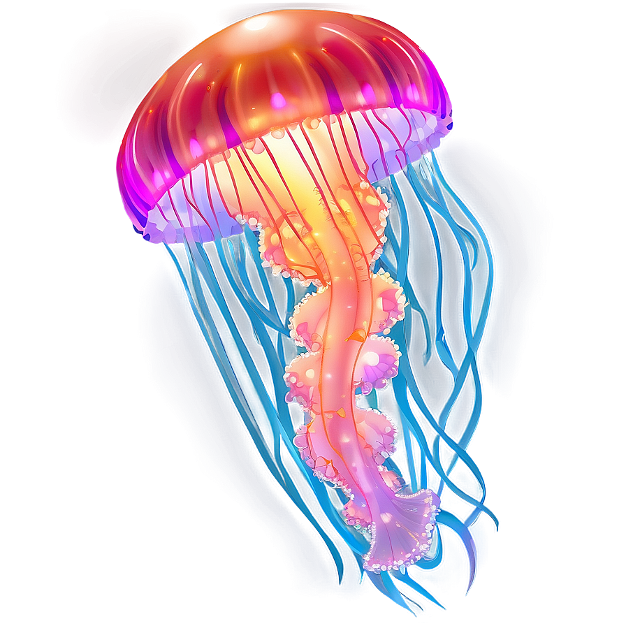 Download Ocean Jellyfish Glow Png Pth 