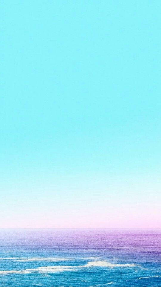 Ocean Pastel Bright Background Wallpaper