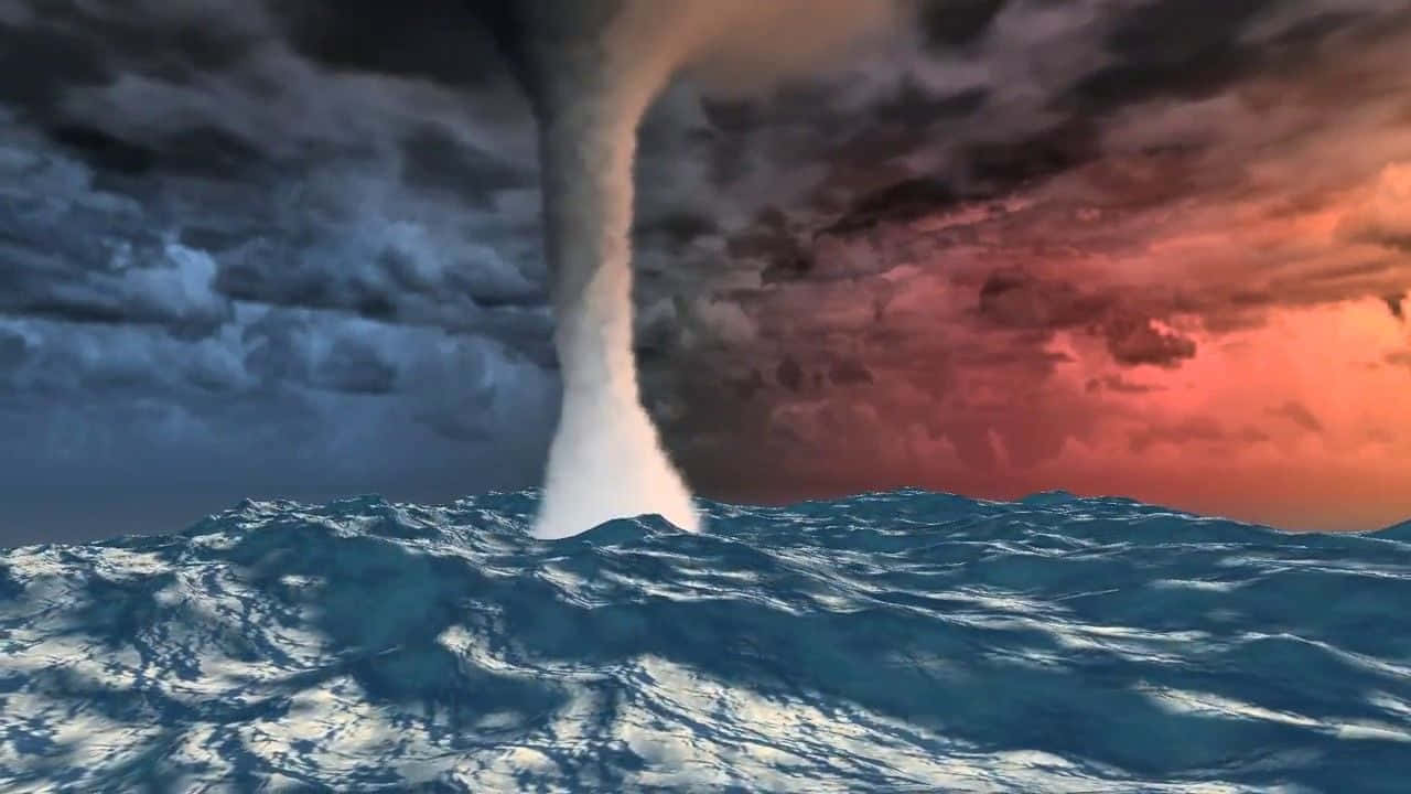 Ocean Storm And Tornado Wallpaper