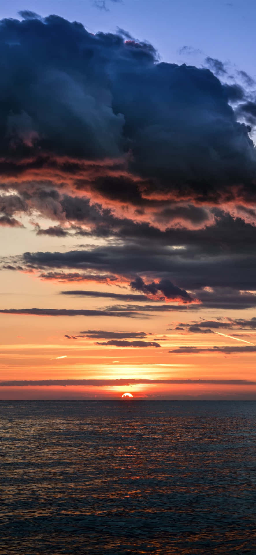Ocean Sunset Cloud Wallpaper