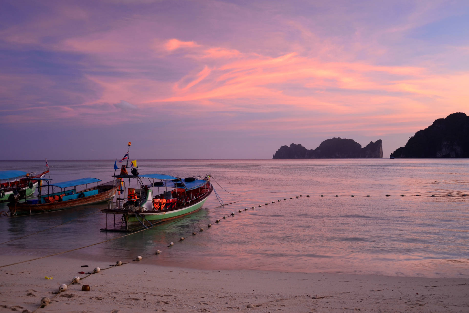 Ocean Sunset Thailand Desktop Wallpaper