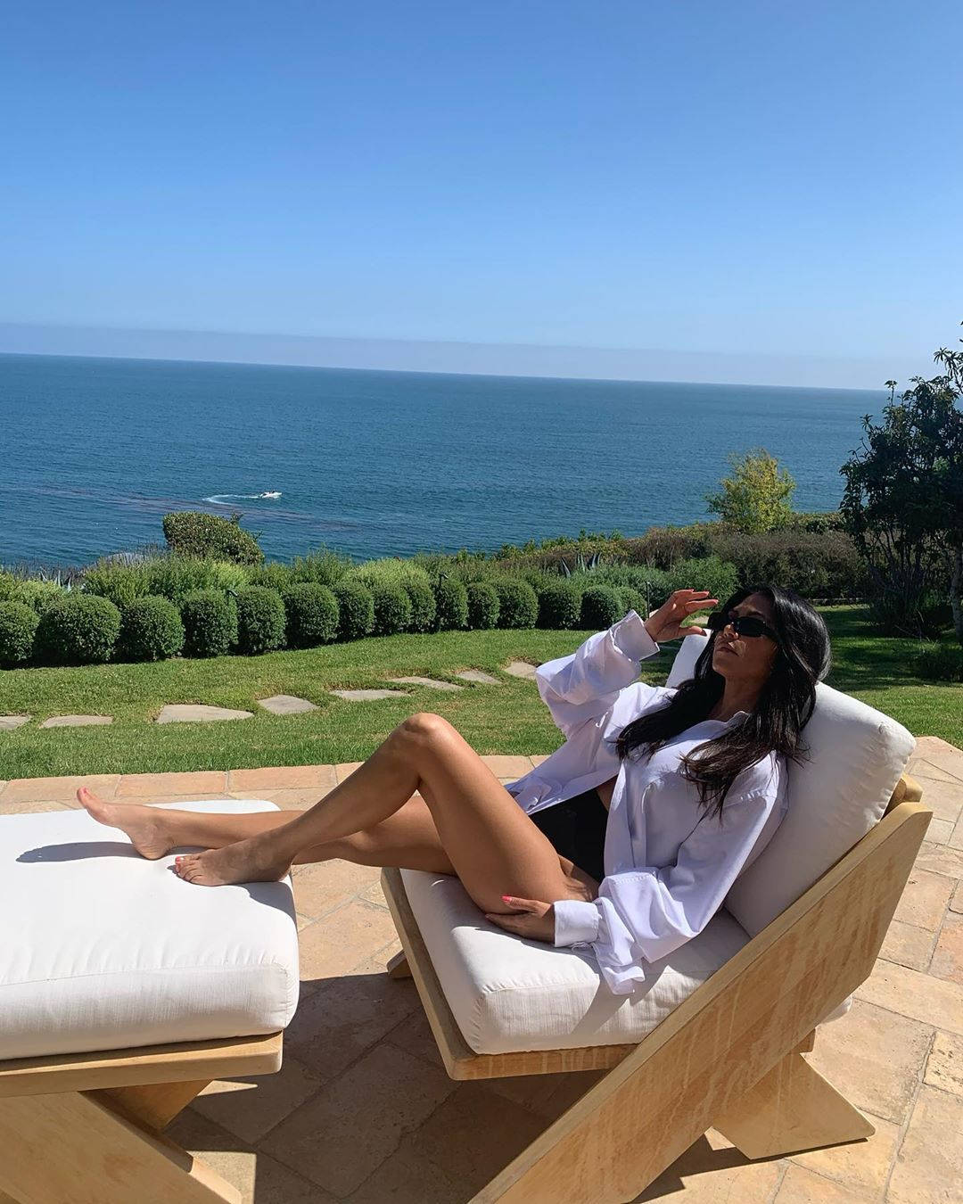 Vistaal Océano De Kourtney Kardashian. Fondo de pantalla