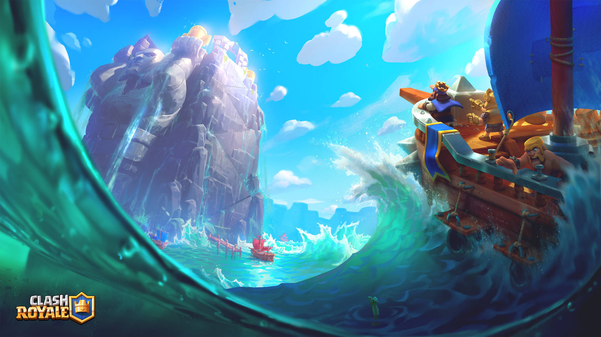 Ocean Wallpaper From The Clash Royale Phone Game Wallpaper