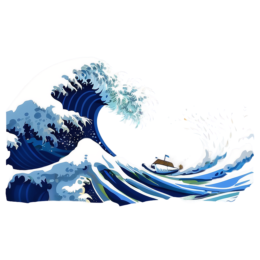 Ocean Wave Art Png 6 PNG