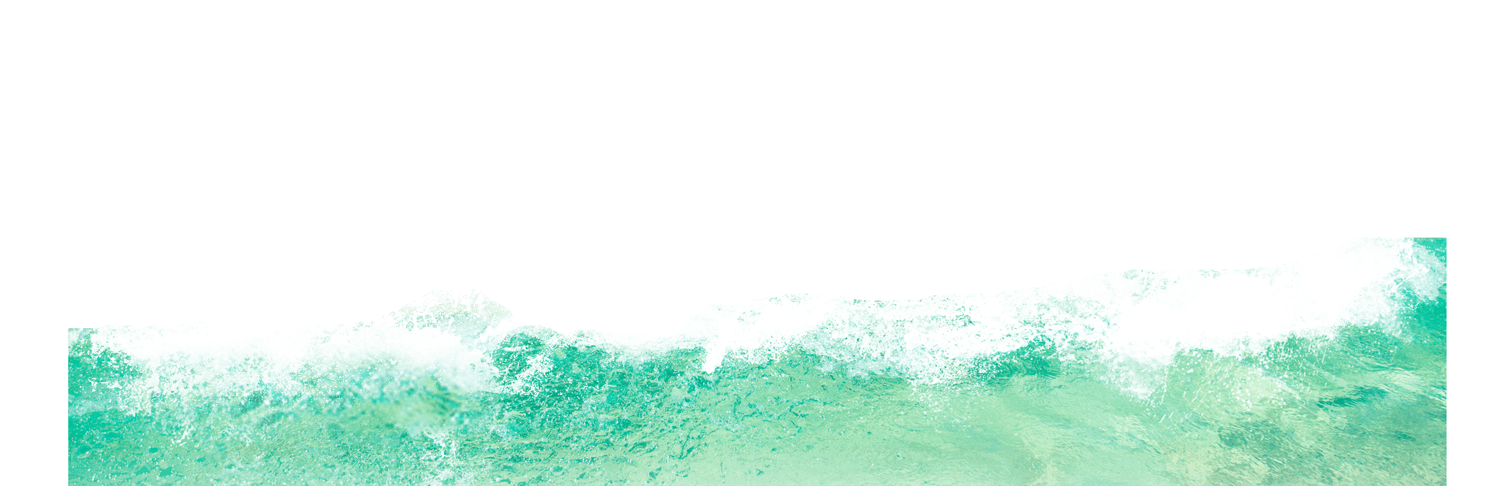 Ocean Wave Cresting Transparent Background PNG