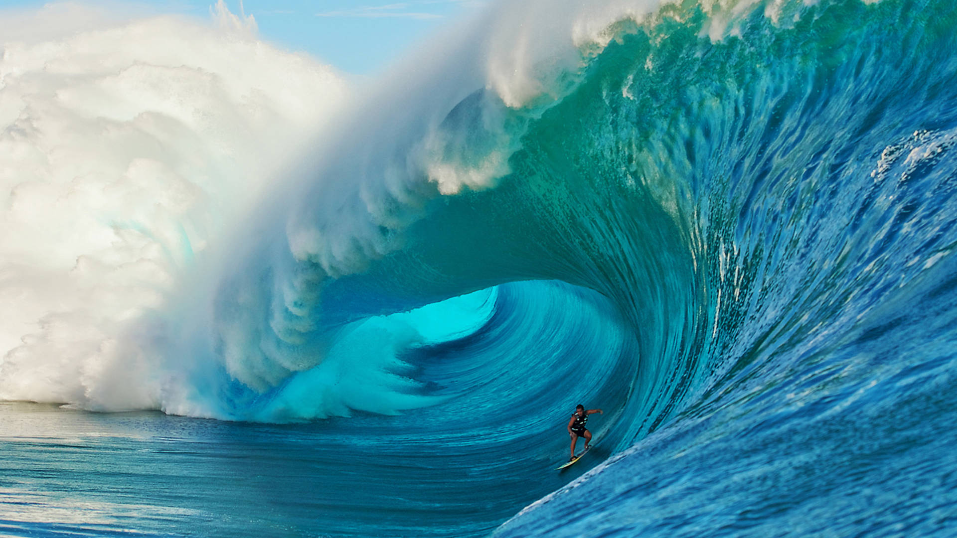 Ocean Wave Google Meet Virtual Background Wallpaper